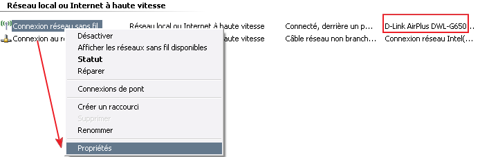 Parametrer Connexion Wifi Windows 7